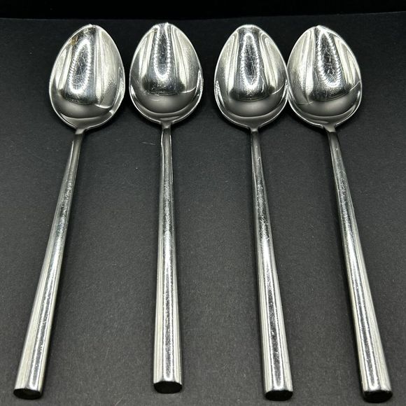 Cambridge Rachel Stainless Flatware Glossy Wide Slant Tip 10 Piece Mixed Lot - Picture 3 of 13
